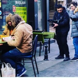 Natalia Tena Instagram - What an epic start to 2023 running around with @oliver_phelps @jamesphelps_pictures and all the @fantasticfriendsofficial team in Turkey @dash.pics. We did Baklava, night trains, ice walls, hammams, Sahlep and Raki tasting, watched whirling devishes and landscapes that looked like Mars accompanied by backgammon (also we made friends with every cat and dog we met and drank tea CONSTANTLY.) Thank you for inviting me on the trip guys and for the best kebab of my life! I can’t wait to watch the episode. ❤️🇹🇷
