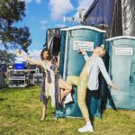 Natalia Tena Instagram – Toilet festival chic. THANK YOU @tunes_in_the_park for having us, for the crowd being such naughty dancers and for the weather behaving itself.