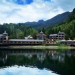 Natalia Tena Instagram – I have just left my heart in @puyuhuapilodge. In all my 38 years on this planet, I have never been somewhere as beautiful and as tranquil. A myriad of natural hot springs to relax in (open 24 hrs because nature doesn’t sleep) surrounded by the verdant forest and the cold refreshing fjords to dive into (also I went accidentally with dolphins.) This secluded Eden, (with no wifi or reception) is only accesible by speedboat and makes you feel like you’ve fallen into a wild fantasy world (JURASSIC PARK 🦖🦕) The staff were beyond lovely, Esteban kept our drinks full with the incredible local @tepaluma Gin (amongst many) Tere escorted us anywhere and everywhere with an impecable soundtrack and knowledge of the forest, Cindy fixed my entire body broken from 2022 and the daily menu was a party for both my eyes and my mouth. If I found out I was dying imminently, I would sell everything and spend my last days on earth here. Gracias a @chiletravel por darme esta experiencia y a todos en este hotel tan mágico ❤️❤️