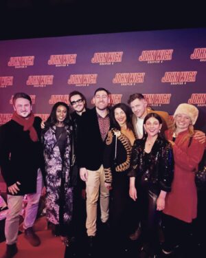 Natalia Tena Instagram - WHAT A NIGHT, WHAT A FILM! Felt like I had been punched in the adrenal gland for 3 hours and loved every single minute of it. I cannot believe I got to be part of this incredible action franchise @johnwickmovie @lionsgate and worked with these talented humans @chadstahelski. Thank you @karenclarkson @byeethedesigner for such a beautiful outfit (and for introducing me to tit tape 😂) and @jonchapmanhair @carolinebarnesmakeup for scrubbing me up and giving me the confidence to walk that red carpet. Also to all my wonderful idiot friends for coming to support my face and help me drink too many cocktails at the afterparty ❤️