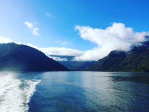 Natalia Tena Instagram - PATAGONIAN FJORD TOUR ⛴️My eyes are burnt with the beauty of mountains meeting the sky and sea and my @johnniewalker was full of millennia old ice (we toasted the mother glacier in thanks.) Chilean Boat Karaoke is a whole new world. GRACIAS @loberiasdelsur @chiletravel para dar me un día inolvidable. ❤️❤️