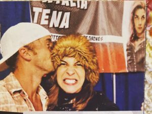 Natalia Tena Instagram - Thank you @t22felton for sending me a copy of your new book and including a picture of us! Proud of you mate, will read over Christmas with mulled wine and minced pies. 🎄🎄#beyondthewand