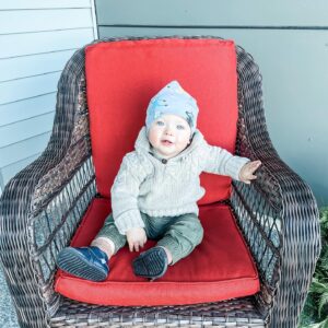 Natalie Krill Instagram - And just like that our baby boy Samuel is a whole year old!! He is our curious, adventurous and oh so funny little boy. Sami has made me a mommy and brought me more joy than I can put into words. I love him so much but it’s a feeling even deeper than love. He was created inside of me and will forever be a part of me. ❤️🥳❤️