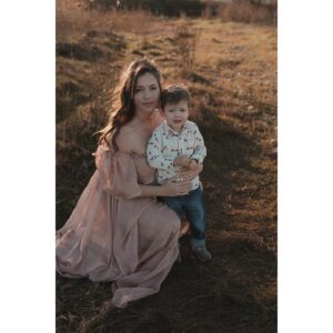Natalie Krill Instagram - Life is truly a magical rollercoaster. We couldn’t be more excited about our newest additions. Turning our little family of 3 into a family of 5. 
This July we will welcome our little twins 💕 
Good one, universe 😉
The biggest thank you to our dear friend @innersolsticephotography for capturing these moments for us. 🤍🤍🤍
My beautiful dress courtesy of @valley_of_wanderlust 
🤍🤍🤍