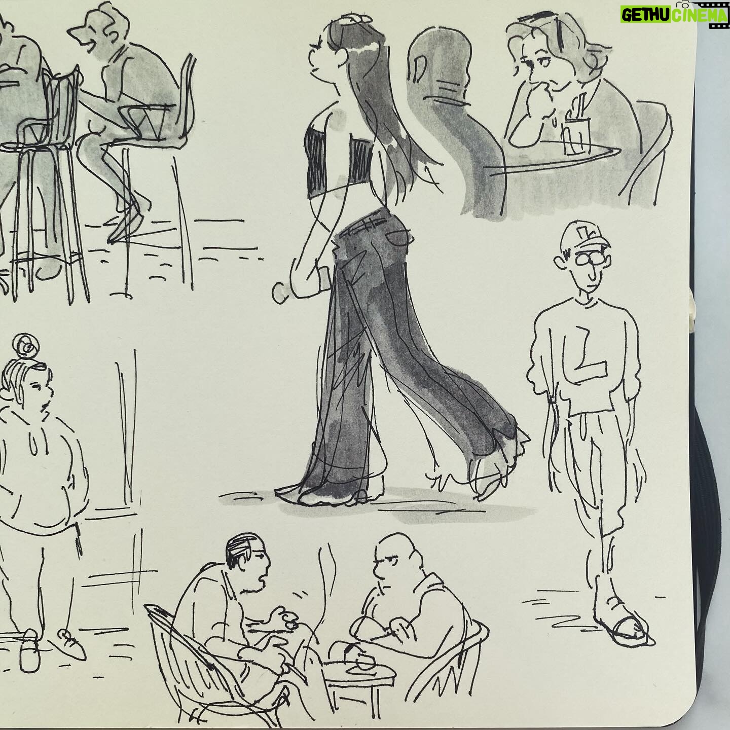 Natalie Nourigat - 1.6K Likes - A few sketches from @frames_festival in Avignon last month š„° The weather was so nice, I had my first ice cream cone of 2024!