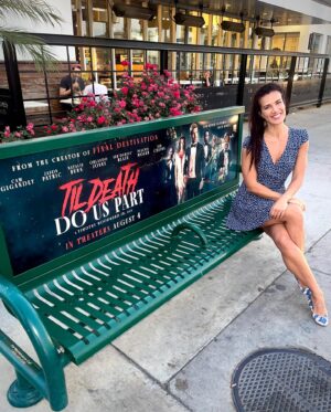 Natalie Burn Instagram - ‘Til Death Do Us Part’ Billboards and Benches all over Los Angeles. Who saw them? Movie is out on VOD & DVD after a successful theatrical run. Watch it and give us ❤️ and ⭐️ support 🎥😍🤩🥳🧡 @tildeathdouspart.2023 #natalieburn #tildeathdouspart #billboard #press #promo #pr #benche