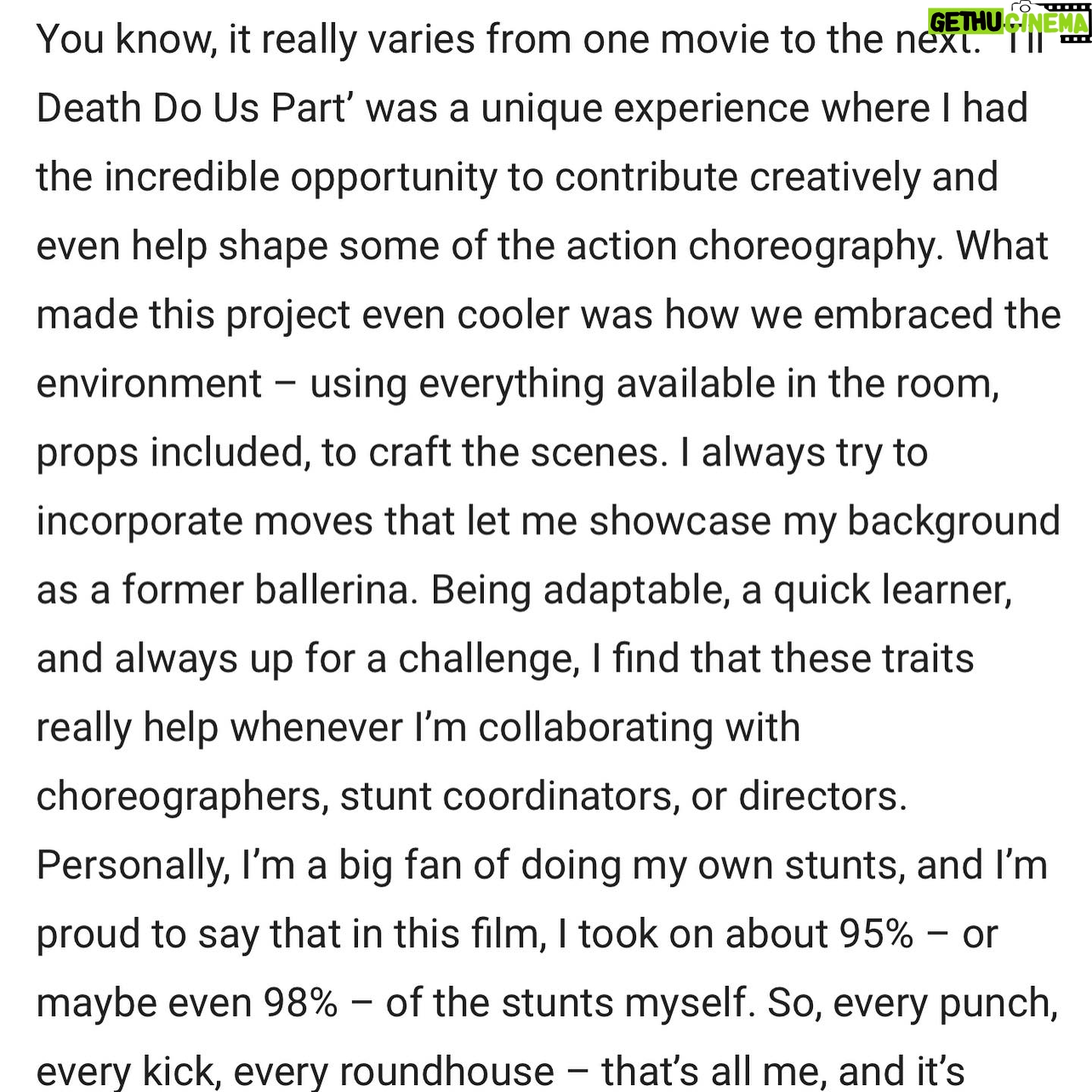 Natalie Burn Instagram - Another awesome article by @newyoumedia Thank you 💙🩵💙📰🎥 “Triple threat Natalie Burn chats new thriller Til Death Do Us Part and how she stays in fighting shape” Movie @tildeathdouspart.2023 PR @marquepr Scroll 👈