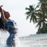 Natalie Burn Instagram - ‘Every breath is a new beginning’ 🩵 - photo by @guerandserge #maldives #natalieburn #mermaid