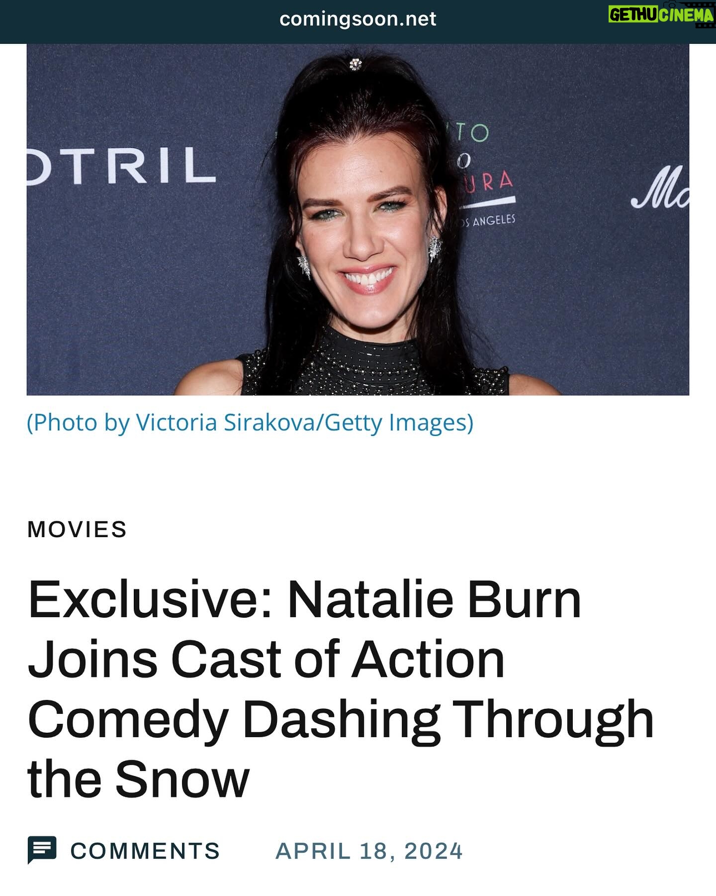 Natalie Burn Instagram - Excited to share this NEWS! Exclusive: Natalie Burn Joins Cast of Action Comedy ‘Dashing Through the Snow’ 😃🎥🔥swipe 👈 #natalieburn #action #comedy