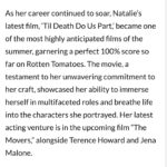 Natalie Burn Instagram - Thank you so much for this wonderful article on my life journey. I’m beyond grateful 🤗🎥❤️ @filmdailynews From FilmDaily: Natalie’s story began amidst the grandeur of Ukrainian culture, where she spent her early years immersed in the world of dance. Trained at prestigious institutions like the Royal Ballet School and the esteemed Bolshoi Academy, she honed her skills in classical ballet, contemporary dance, and various styles of modern movement. The discipline and precision she learned as a ballet dancer would later prove to be invaluable assets in her burgeoning acting career. A lifetime member of The Actors Studio and an active participant in the Academy of Television Arts and Sciences, she recognized the importance of giving back and fostering the next generation of artists. Through mentorship and advocacy, she aspired to be a guiding light for aspiring actors, instilling in them the belief that dreams could be turned into reality through dedication and perseverance. As her career continued to soar, Natalie’s latest film, ‘Til Death Do Us Part,’ became one of the most highly anticipated films of the summer, garnering a perfect 100% score so far on Rotten Tomatoes. The movie, a testament to her unwavering commitment to her craft, showcased her ability to immerse herself in multifaceted roles and breathe life into the characters she portrayed. Her latest acting venture is in the upcoming film “The Movers,” alongside Terence Howard and Jena Malone. Natalie has also made noteworthy contributions to the television landscape. She received a nomination for Best Supporting Drama Actress at the Indie Series Awards for her role in the Emmy Award-winning limited drama series, “Studio City,” available on Amazon Prime. Follow Natalie Burn’s journey and stay updated with her latest projects on her social media platforms…https://filmdaily.co/health/fitness/from-ballerina-to-action-star-the-incredible-evolution-of-natalie-burn/