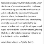 Natalie Burn Instagram - Thank you so much for this wonderful article on my life journey. I’m beyond grateful 🤗🎥❤️ @filmdailynews From FilmDaily: Natalie’s story began amidst the grandeur of Ukrainian culture, where she spent her early years immersed in the world of dance. Trained at prestigious institutions like the Royal Ballet School and the esteemed Bolshoi Academy, she honed her skills in classical ballet, contemporary dance, and various styles of modern movement. The discipline and precision she learned as a ballet dancer would later prove to be invaluable assets in her burgeoning acting career. A lifetime member of The Actors Studio and an active participant in the Academy of Television Arts and Sciences, she recognized the importance of giving back and fostering the next generation of artists. Through mentorship and advocacy, she aspired to be a guiding light for aspiring actors, instilling in them the belief that dreams could be turned into reality through dedication and perseverance. As her career continued to soar, Natalie’s latest film, ‘Til Death Do Us Part,’ became one of the most highly anticipated films of the summer, garnering a perfect 100% score so far on Rotten Tomatoes. The movie, a testament to her unwavering commitment to her craft, showcased her ability to immerse herself in multifaceted roles and breathe life into the characters she portrayed. Her latest acting venture is in the upcoming film “The Movers,” alongside Terence Howard and Jena Malone. Natalie has also made noteworthy contributions to the television landscape. She received a nomination for Best Supporting Drama Actress at the Indie Series Awards for her role in the Emmy Award-winning limited drama series, “Studio City,” available on Amazon Prime. Follow Natalie Burn’s journey and stay updated with her latest projects on her social media platforms…https://filmdaily.co/health/fitness/from-ballerina-to-action-star-the-incredible-evolution-of-natalie-burn/