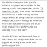 Natalie Burn Instagram - FRONT PAGE of MUSCLE AND FITNESS MAGAZINE!!! @muscleandfitness Thank you for this amazing article by @seen_everywhere Movie @tildeathdouspart.2023 PR @marquepr Photographer @donqhannahphotography 📰🎥💙 Scroll 👈 How Natalie Burn channeled @officialslystallone to become an Action Film Star