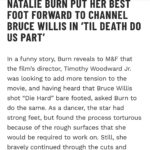 Natalie Burn Instagram - FRONT PAGE of MUSCLE AND FITNESS MAGAZINE!!! @muscleandfitness Thank you for this amazing article by @seen_everywhere Movie @tildeathdouspart.2023 PR @marquepr Photographer @donqhannahphotography 📰🎥💙 Scroll 👈 How Natalie Burn channeled @officialslystallone to become an Action Film Star