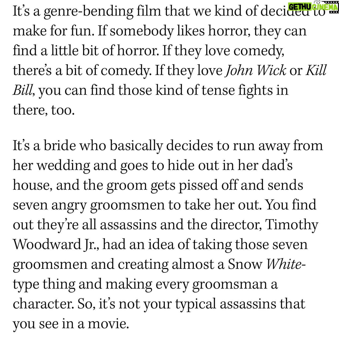 Natalie Burn Instagram - Thank you so much to The Hollywood Reporter for taking the time to talk to me about my long journey to Hollywood. I feel so honored and grateful. Thanks to everyone who has supported me along the way. 🤗🙏❤️“Ukranian-American actress Natalie Burn leads the Cineverse film about a killer bride who has to fight off seven angry groomsmen after she calls off her wedding.” BY ASHLEY CULLINS @hollywoodreporter @cineverse.tv @marquepr @tildeathdouspart.2023 Full interview here: https://www.hollywoodreporter.com/movies/movie-features/til-death-do-us-part-natalie-burn-ukraine-hollywood-strike-1235560035/ #indiemovie #nonamptp #tildeathdouspart #producer #natalieburn