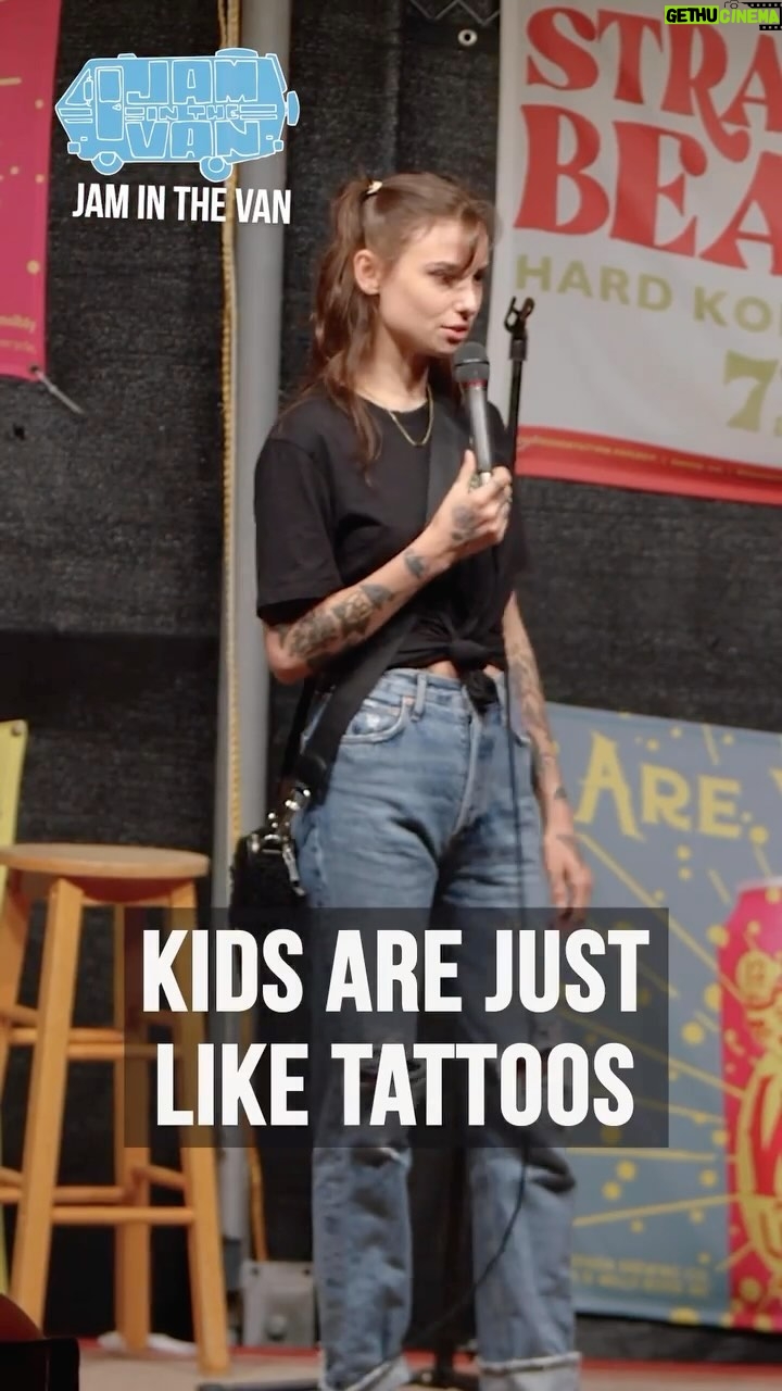 Natalie Cuomo Instagram - Kids are like tattoos π€£π€: @nataliecuomo_ at #JamintheVan πΆπ #StandUp #Comedy #StandUpComedy #NatalieCuomo