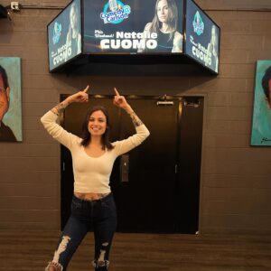 Natalie Cuomo Instagram - So excited to be back in Rochester, NY at @carlsoncomedy next weekend!! 4 shows 4/12-4/13. Tix available now ❤️