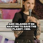 Natalie Cuomo Instagram - Environmentalist with an eating disorder #standupcomedy #standup #standupcomedian #comedy #comedian