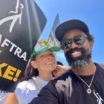Natalie Martinez Instagram - ORDINARY JOE out on the picket lines today 👊🏼👊🏼#sagaftrastrong