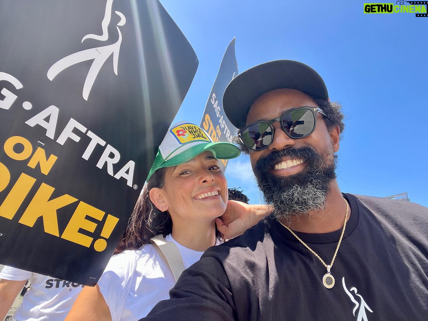 Natalie Martinez Instagram - ORDINARY JOE out on the picket lines today ππΌππΌ#sagaftrastrong
