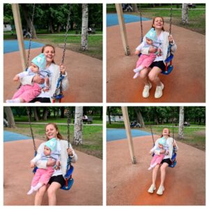 Natalya Eprikyan Instagram - Кто держит кого на руках,
Чьи качели взлетают быстрей -
То ли юмора свежая мать,
То ли Гарика дочь посмелее...🙄 #деньзащитыдетей #епры