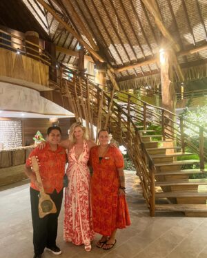 Natasha Henstridge Instagram - I’m so grateful to @leboraborabypearlresorts and Natalie @dpa_lounges for the most incredible welcome to this stunning and magical resort located on Bora Bora.. the warmth of the staff here is on another level and it’s truly heaven on earth. The spa is one of the most beautiful I’ve ever encountered #tavaispa The pics can’t possibly do justice. It’s hard to capture the feeling you have here, you just have to come🙏🤍🌴💫