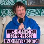 Natasha Leggero Instagram - Does he bring you coffee in bed? • this week’s @endlesshoneymoonpod with @johnny_pemberton is live now! Link in bio to watch