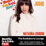 Natasha Leggero Instagram - Watch me judge a lineup of male comics tomorrow night and decide if they are bangable! @thekookaburralounge @netflixisajoke