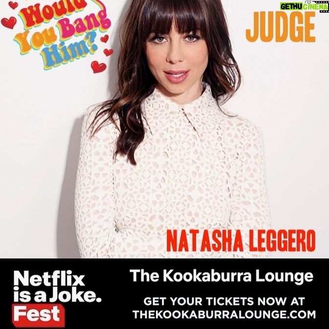 Natasha Leggero Instagram - Watch me judge a lineup of male comics tomorrow night and decide if they are bangable! @thekookaburralounge @netflixisajoke