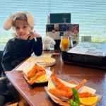 Nathalie Hart Instagram - Celebrating my 30th with my mini me and eating our hearts out with sashimi every meal. Today we tried raw puffer fish, Chicken and king crab. We loved it. Thanks for all the messages 😇🥰😘