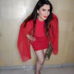 Nausheen Ali Sardar Instagram – “IF ONLY #cinderella  had a red dress in her closet…She wouldn’t need a prince to Save her”😈
#instagram #instaphoto #boomerang #red #gucci #dior #versace #gold #stiletto #bandagedress #catwalk #couture #madeinindia #goodvibes #you #actress  #actor  #hourglass #sexy #happy #vibrant #hashtag #love #me #us #leo #divine #diva #fashionblogger