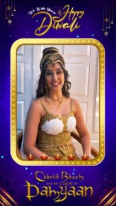 Navneet Kaur Dhillon Instagram - दीपावली के इस शुभ अवसर पर, आपके जीवन में आए ख़ुशियाँ अपार. आप सभी को ‘ *Chhota Bheem and the Curse of Damyaan* ’ फ़िल्म कि team कि तरफ़ से दीपावली की हार्दिक शुभकामनाएँ. Hello everyone. TAKSHIKA from my upcoming Movie “ *Chhota Bheem and the Curse of* *Damyaan* ”. Wishing you and your loved ones a Diwali filled with laughter, love, and prosperity! May the glow of Diyas light up your world. Happy Diwali. @chhotabheem @greengoldtv @rajivchilaka @mcgreengold @anupampkher castingchhabra @mukeshchhabracc @yagyabhasin @srinivaschilakalapudi @bharathlaxmipati @makaranddeshpandeofficial @missdhillon @raghavsachar @iamaashriyamishra @vijaybinni @dopsuryaa @shajichoudhary @swarnapandey12 @advik_jaiswal_04 @twolittlechamps @isanjaybishnoi @mccgreengold @kabir_sajid_2009 @surbhitiwari9 #CBCOD #HappyDiwali #ChhotaBheem #CurseofDamyaan #ChhotaBheemLiveActionMovie #entertainment #Cinema #Film #LiveAction #Trending #Theatrical #ComingSoon #DiwaliSpecial #festivevibes