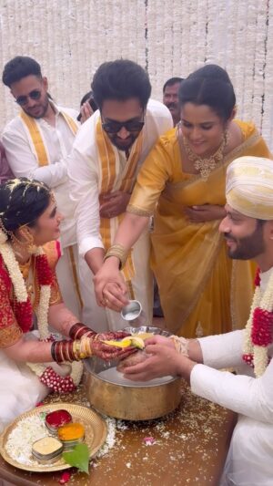 Navya Rao Instagram - My bestfriend wedding ❤️

#wedding #weddingbells #weddingdiaries #reels #reelsinstagram #trending #reelitfeelit #sakleshpur#instagram #navyarao