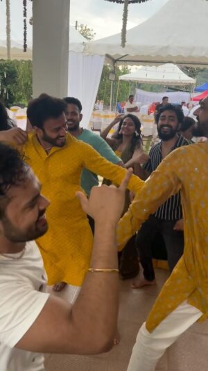 Navya Rao Instagram - All about today’s haldi 😍

#haldi #haldiceremony #wedding #weddingbells #wedding dairies#chikmagalur #reels #trendingreels #instagram