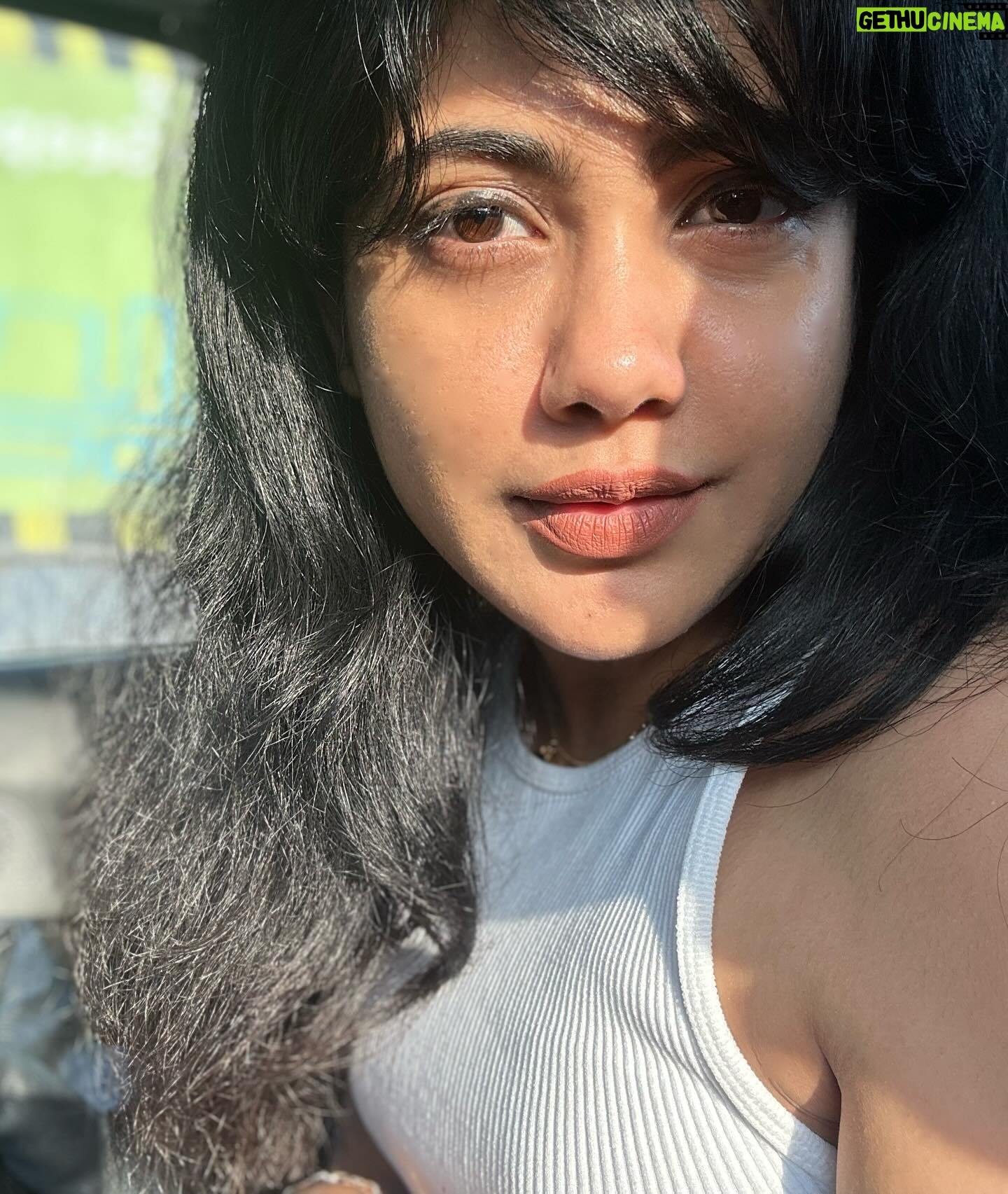 Nayana Elza Instagram - Life is better with a sunkissed glow 🌞 . . . . . . . . . . . . . . #selfie #sunkissed #white #tanktop #travel #instafashion