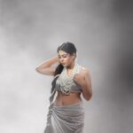 Nayana Elza Instagram - The iridescent allure of pearls 🤍 . . . 📸 @jibinartist @plan.b.actions Styling @merlin_lizbet MUA @ajayanmakeupartist @sibin_hair_stylist . . . . . . . . . . . . #pearls #pearlsstyle #fashionstyle #fashion #style #nayanaelza #fashiongram #photooftheday #ootd #photography