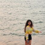 Nayana Elza Instagram - The beach is my happy place🏖️ . . . . . . . . . . #beach #weavesofindia #beachlife #sand #sea #beachgirl