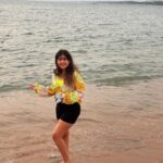 Nayana Elza Instagram - The beach is my happy place🏖️ . . . . . . . . . . #beach #weavesofindia #beachlife #sand #sea #beachgirl