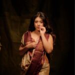 Nayana Elza Instagram - Traditional fashion with a touch of grace ✨ . . 📸 @jibinartist @plan.b.actions Styling @merlin_lizbet MUA @ajayanmakeupartist @sibin_hair_stylist Saree @kathirlooms . . . . . . #sareefashion #traditional #elegance #shoot #picoftheday #nayanaelza #fashion #style #classic