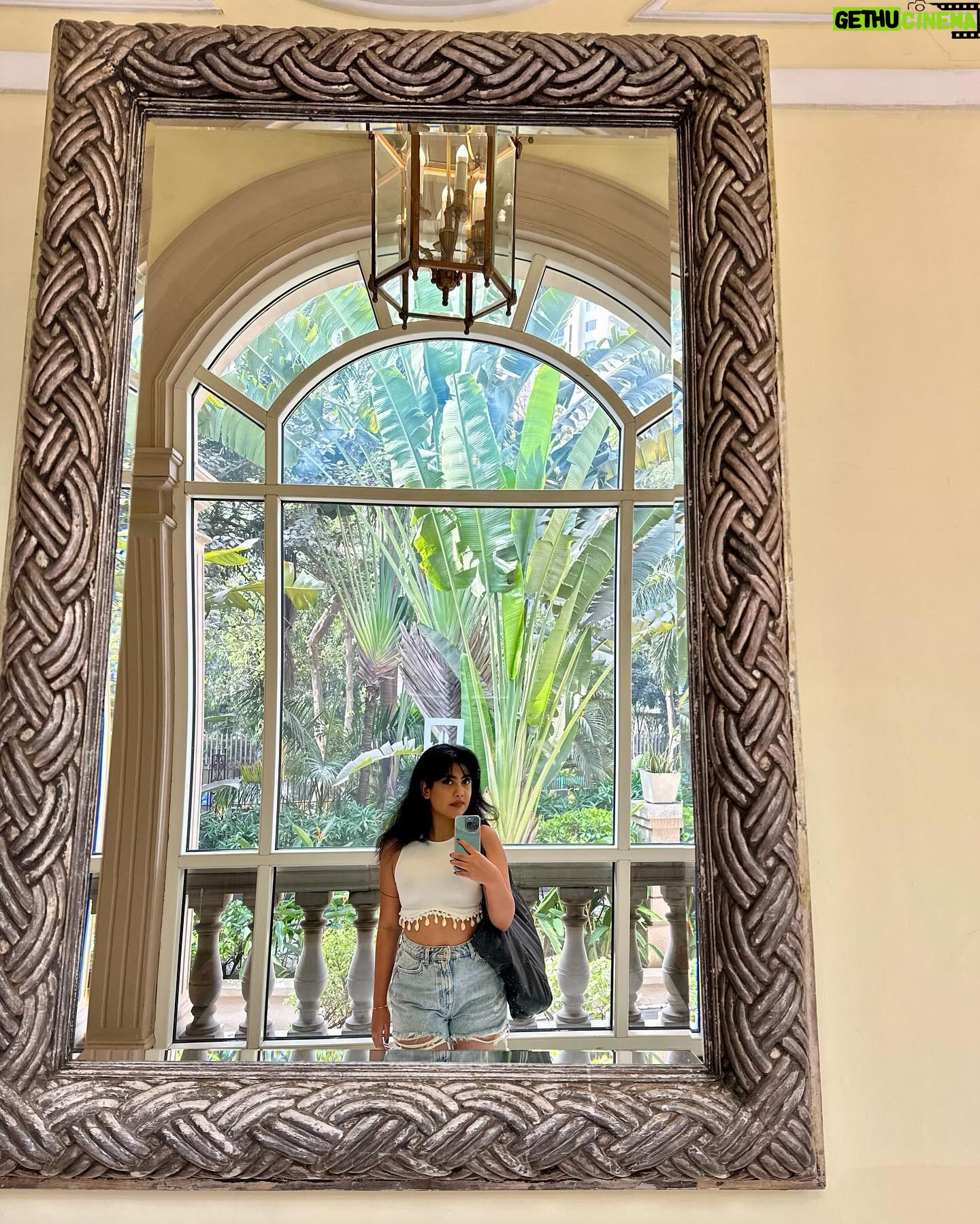 Nayana Elza Instagram - Capturing my reflection and my emotions. . . . . . . . . #mirrorselfie #white #travelphotography #selfie