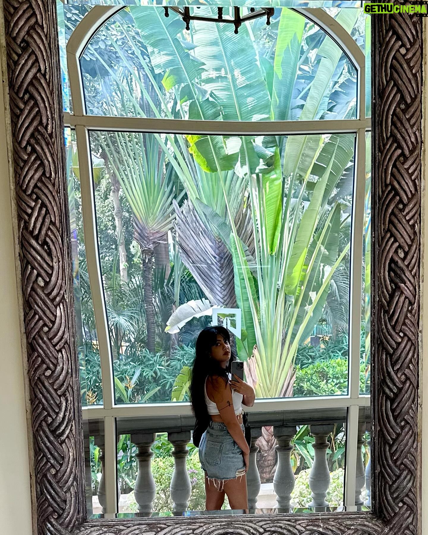 Nayana Elza Instagram - Capturing my reflection and my emotions. . . . . . . . . #mirrorselfie #white #travelphotography #selfie