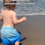 Naydelin Navarrete Instagram - Cada quien hace su rol ☺️ #babeleo #walking #beach #family #fall #funnyfalls