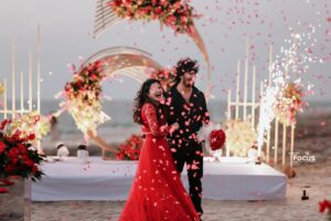 Neema Mathew Instagram - Happy Valentines Day Swathe 🩵🧿

Thanx for the entire crew from the bottom of my heart❤️ Never expected this much Grand event for make him Surprised 🥰✨

@sreejithfocus @kappithans_events @_ciannas_makeup_studio_ @neharosella 

#valentineday #love #photoshoot #couplegoals #nannuzzz #sanjutechy #valentines #happyvalentinesday