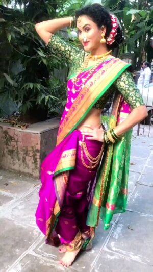 Neetha Shetty Instagram - GULABI SADI..
#gulabisadi🌸💗 #gulabi #saree #sareelove #sari #navsari #navari #pinksaree💗 #
