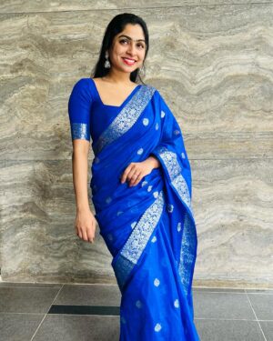 Neethu mohan Instagram - Semi silk georgette dyeable sarees
