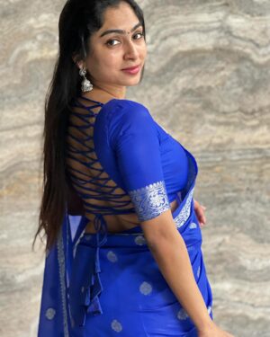 Neethu mohan Instagram - Semi silk georgette dyeable sarees