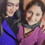 Neha Saxena Instagram - It's so painful to say bye to her whenever I leave out of town for work .This was one of the longest time I stayed at Dehradun Home and trust me every ounce of my Heart and Soul is shivering before leaving from here but going with a promise that I will come back to you soon mumma 🤗😘❤️ Till then you please take care of yourself and keep Smiling rest I will handle.I am already missing you in car .I will miss ur wakeup call with a cup of nice coffee . I am gonna miss all the pampering .I am gonna miss our cuddles our talks our walks our silence our laughs. Don't worry I am gonna trouble you with my Video calls 🤣🤣🤣🙈🙈🤭🤩😍❤️😘🤗 Love you unconditionally Maa I am always here for you ❤️🤗🧿🧿🧿 No matter how far I go for work You and Your thoughts are always with me ❤️🤗😘 and I am just a msg away . God bless you my super woman 🤗❤️🧿 Annu Saxena 😘🧿 See you soon my Valentine My Lifeline Your Kittoo 😘❤️🤗🧿🧿🧿🧿 Jai Mata di 🙏🕉🛕💐🔱🧿