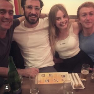 Nell Hudson Instagram - Apologies for grainy photos. I can’t believe Adrian isn’t with us any more. I know every bloody cast says this (and often it’s not true) but we really were like a (slightly dysfunctional) family on Victoria.
Adrian is (feels too soon and too surreal to say “was”) a fantastic actor who made all of us who worked with him raise our game. He always had brilliant suggestions for elevating the emotion of a scene to the next level - even if it was just a tiny moment that didn’t end up in the cut. He took the job seriously and that was infectious and humbling. It is awful that we won’t get to see more of his work. 
But, more importantly, Adrian as a person. Adrian is kind, funny, incredibly intelligent, and a proper human being if you know what I mean. 
I had so much respect for him. If I ever didn’t know what opinion to have about the news I would ask Adrian because he always had something interesting and well roundly considered to say. 😂❤️
This sucks. I’m very, very grateful I got to work with you, sir. Thank you thank you thank you.