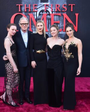 Nell Tiger Free Instagram - Last night we premiered The first omen. The response so far has been overwhelming. This cast and crew have my entire heart and I will never forget this experience. It’s all for you 
In theatres April 5th 🖤
 

Styling: @emmajademorrison 
Dress: @balenciaga 
Belt: @khaite_ny
Shoes: @jimmychoo
Hair: @hairbyjohnd
Makeup: @storyofmailife
Nails: @chuenails