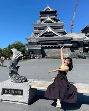 Nene Shida Instagram - 熊本旅行記🐻

アプリ『au5Gチャンネル』で動画公開してます☺︎
スマホから誰でもご視聴いただけます！

いつもと違う空間や時間を過ごして、
大自然や温泉に癒されてきました💭
初めて行く熊本城も圧巻！
美味しいグルメも😋

旅行って楽しいですね✨
皆様もぜひ、旅行をしてみては🍀

#au5Gチャンネル
#HIS