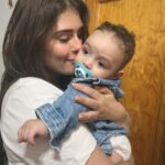 Nerea Camacho Instagram - Pequeño de la tía 🩷🤍 @rociotorresg96